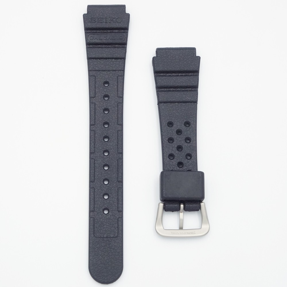 SEIKO Genuine Watch Band 19mm Urethane Rubber DAL3BP New