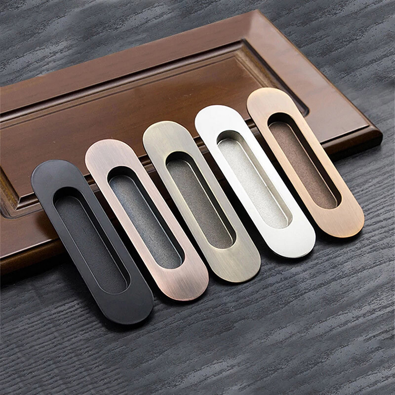 Sliding Door Flush Insert Pulls Knobs Recessed Flush Door With Screws