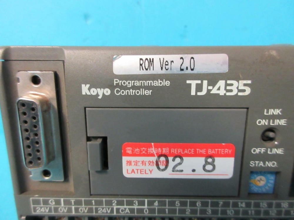 DIRECT LOGIC KOYO TJ-435 ROM VERSION 2.0 PROGRAMMABLE CONTROL USED WORKS GREAT
