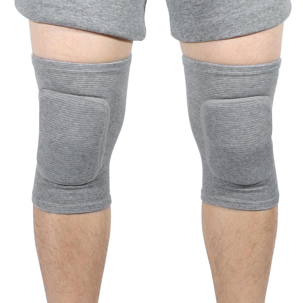 1 Pair Grey Knee Brace Sponge Protection Size M