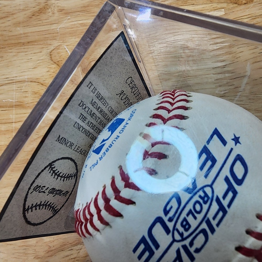 Joel Guzman - Autographed baseball With COA