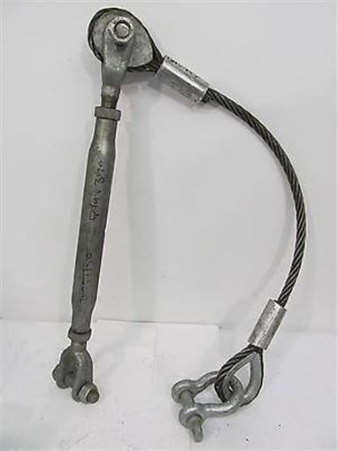 Turnbuckle & Cable Tie Down, Rated SWL 3.24 tons