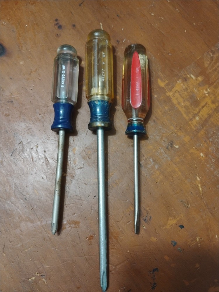 Craftsman 🇺🇸 USA Phillips& FlatHead Screwdriver 3 Pc Set, Sizes In Description