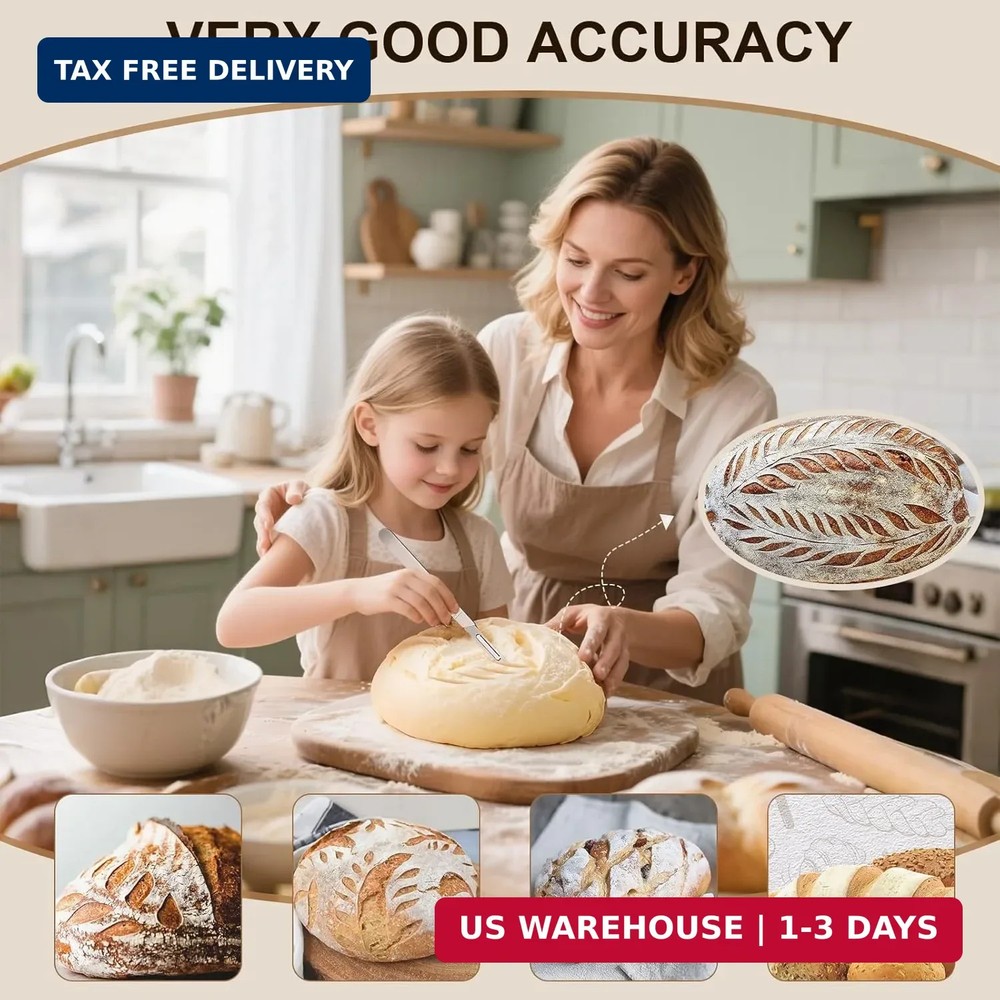 Bread Lame & Sourdough Scoring Tool - Professional Bread Scoring Tool with 10 Ul