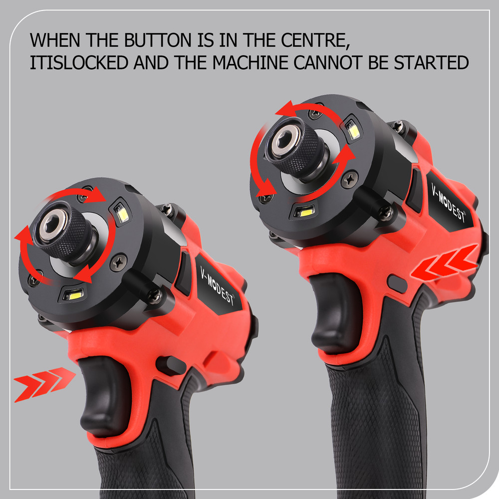 Cordless 1/4" Compact Impact Driver Compatible Milwaukee M18 Battery Bare Tool