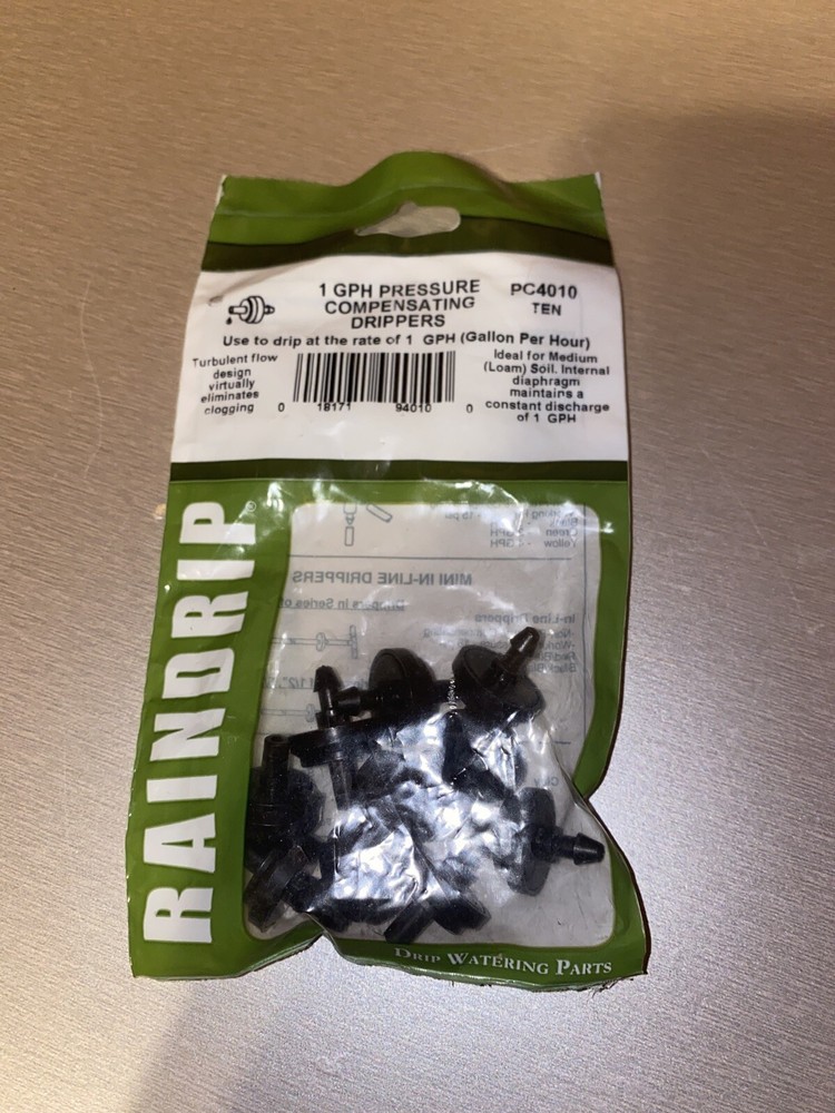Raindrip PC4010 1 GPH Pressure Compensating Drippers  10 Pieces