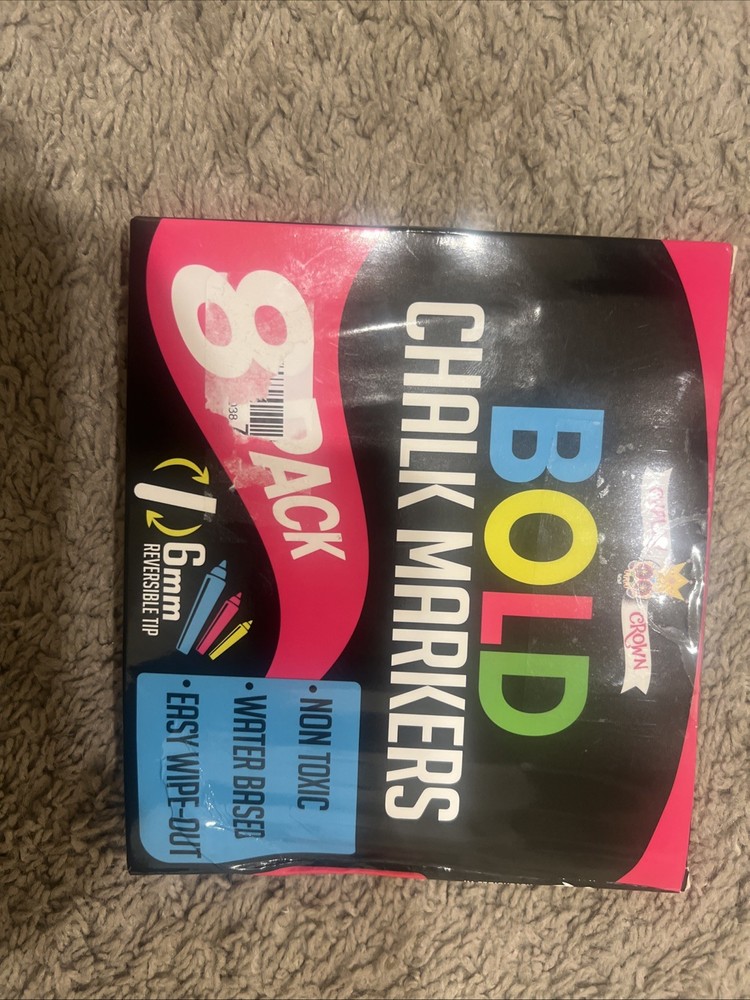 Chalky Crown Bold Chalk Markers Eight Pack ￼