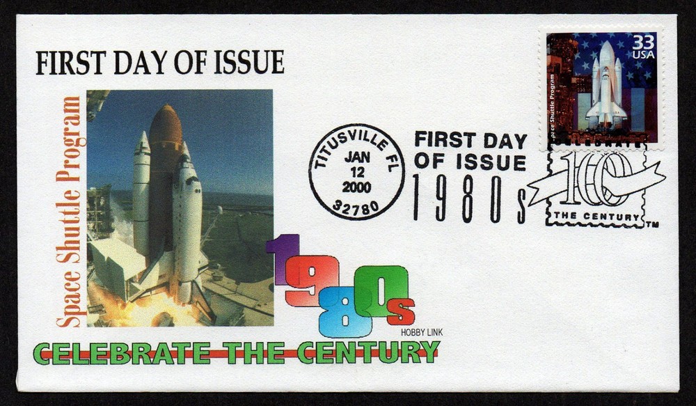 USA, SCOTT # 3190-A, LIMITED HOBBY LINK FDC COVER - SPACE SHUTTLE PROGRAM 2000