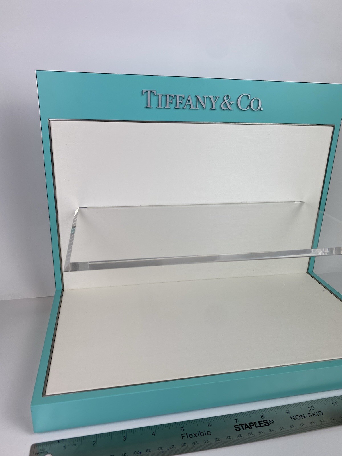 TIFFANY & CO COUNTER DISPLAY SHELF UNIT AUTHORIZED DEALER MADE IN ITALY