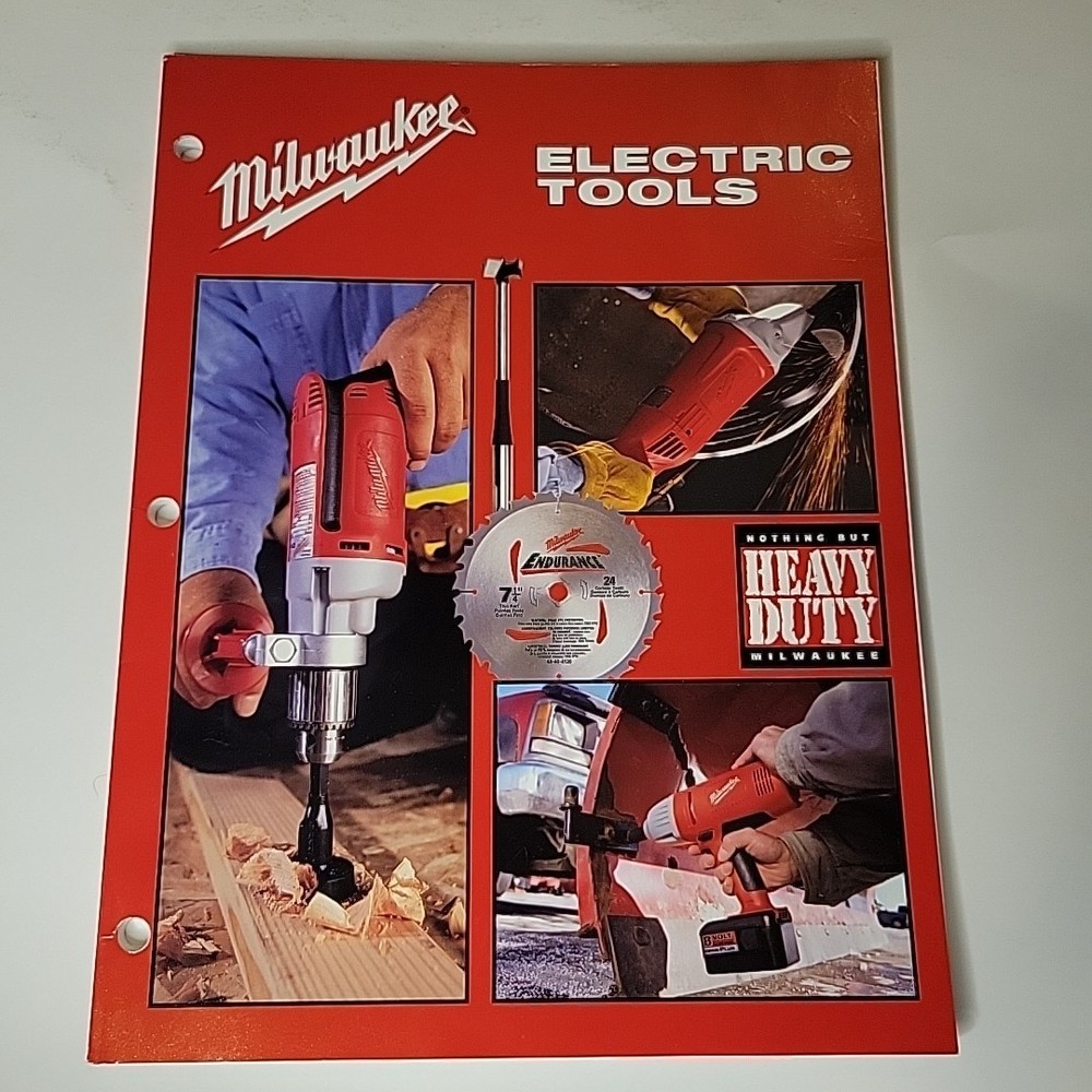 Milwaukee Electric Tools Catalog 2001 Heavy Duty