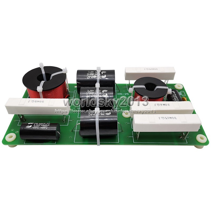 1x 1000W 2 Way High-Low Speaker Frequency Divider Filter Audio Crossover Board