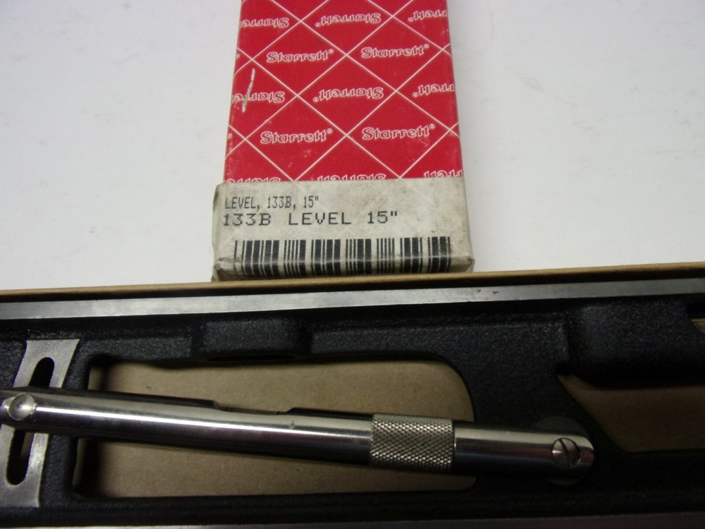 STARRETT #133B Engineers & Plumbers Level W/ Adjustable Incline Level 15".