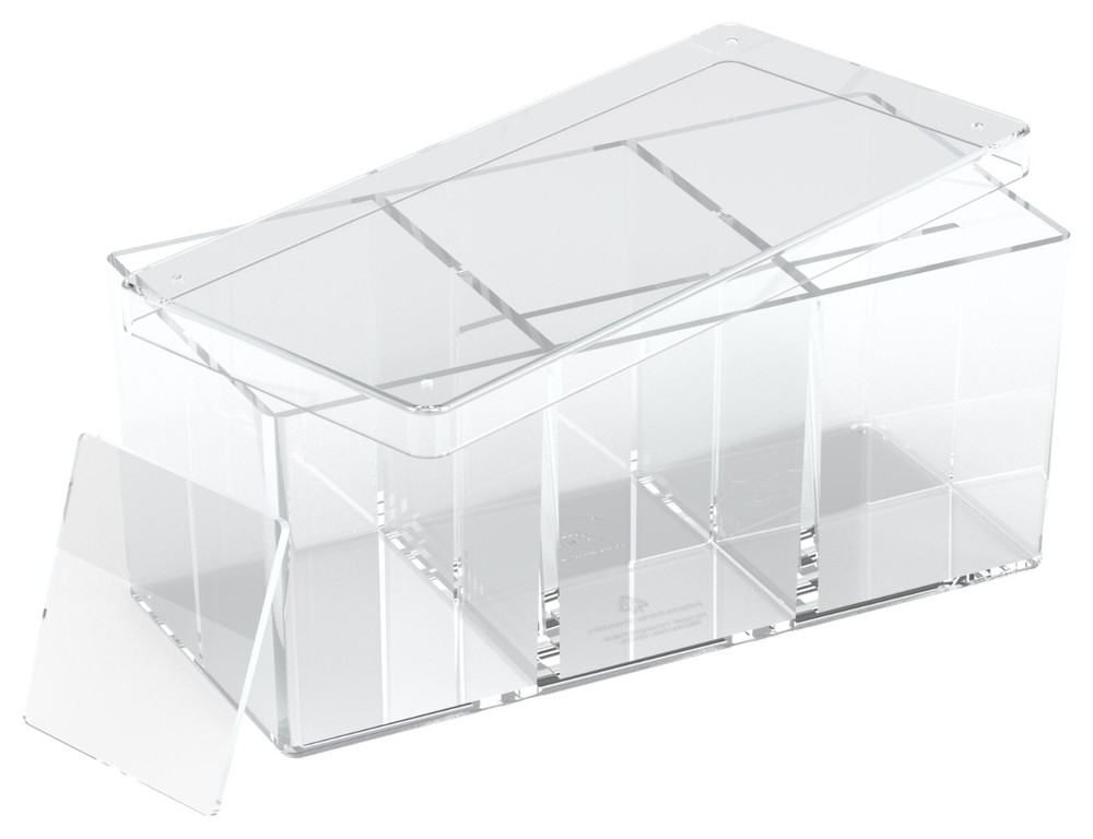 Ultimate Guard Stack n Safe Storage Box 480 Card Case Clear Compartment Dividers