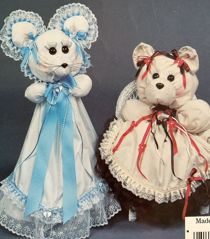 Just in Case Pattern #P66101 - Mouse / Bear Pillowcase Doll Patterns - Sealed