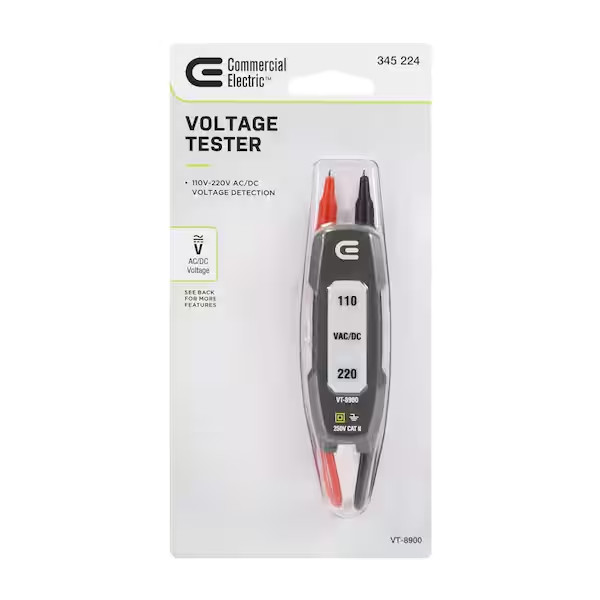110-220-Volt AC/DC Voltage Tester - Test Electrical Circuits with Ease NEW