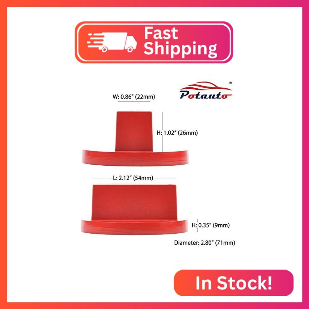 Potauto Universal Aluminum Jack Pad Jacking Puck Adapter Support Compatible with