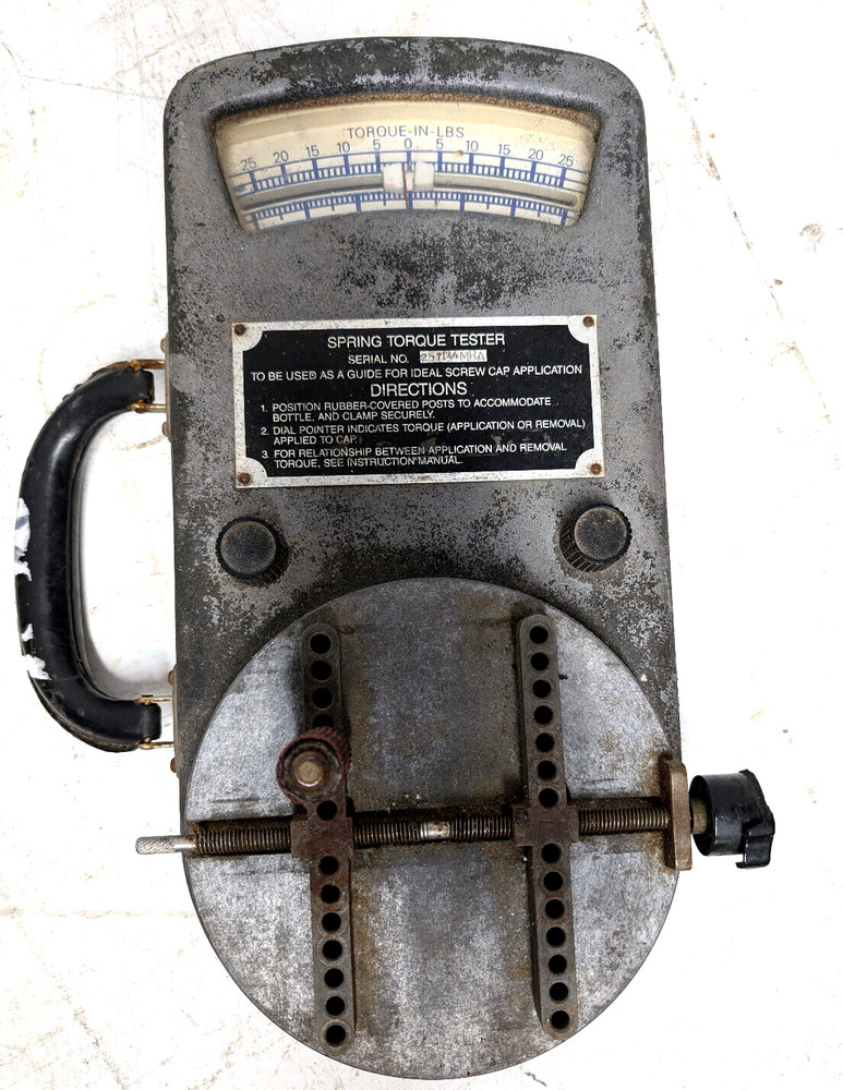 Screw Cap Torque Testing Machine, Newton-Meter Spring Torque Tester