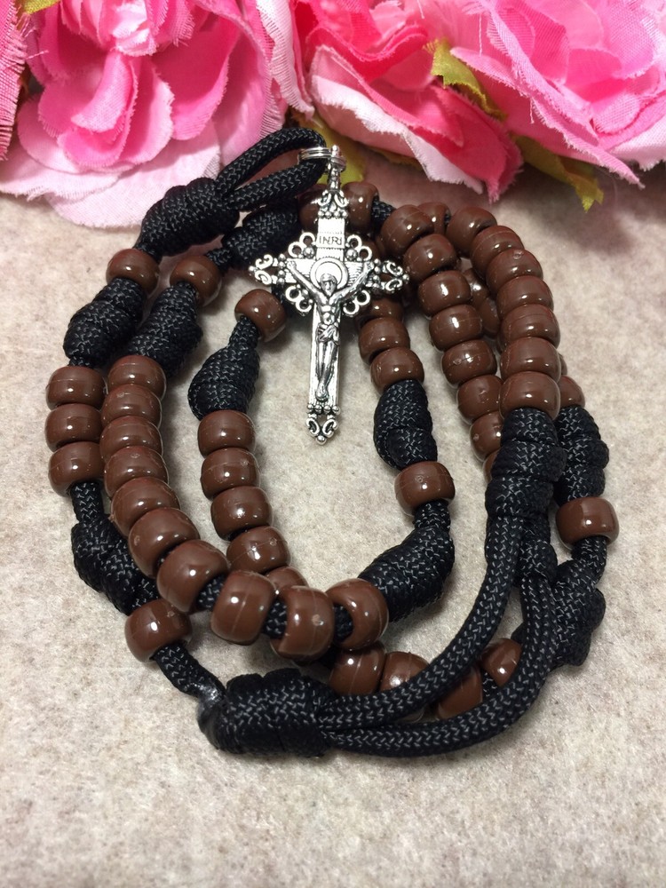 3 Paracord Rosaries, Durable Catholic Rosaries, Handmade