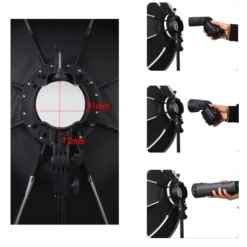 US Triopo KX90 90CM Foldable Speedlite Octagon Softbox for Godox V1 AD200 V860II