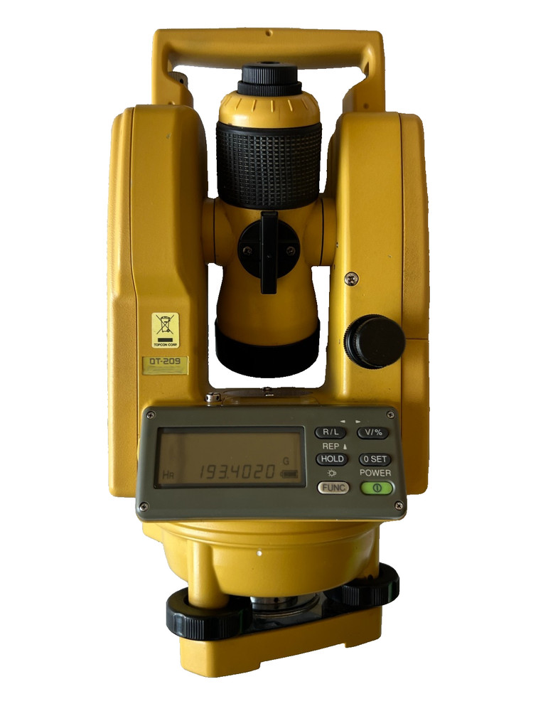 Topcon DT‑209 Digital Theodolite With Case
