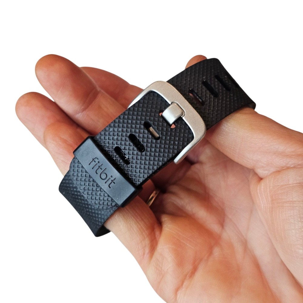 Fitbit Charge HR Wireless Activity Wristband - Size Large - Black UNTESTED
