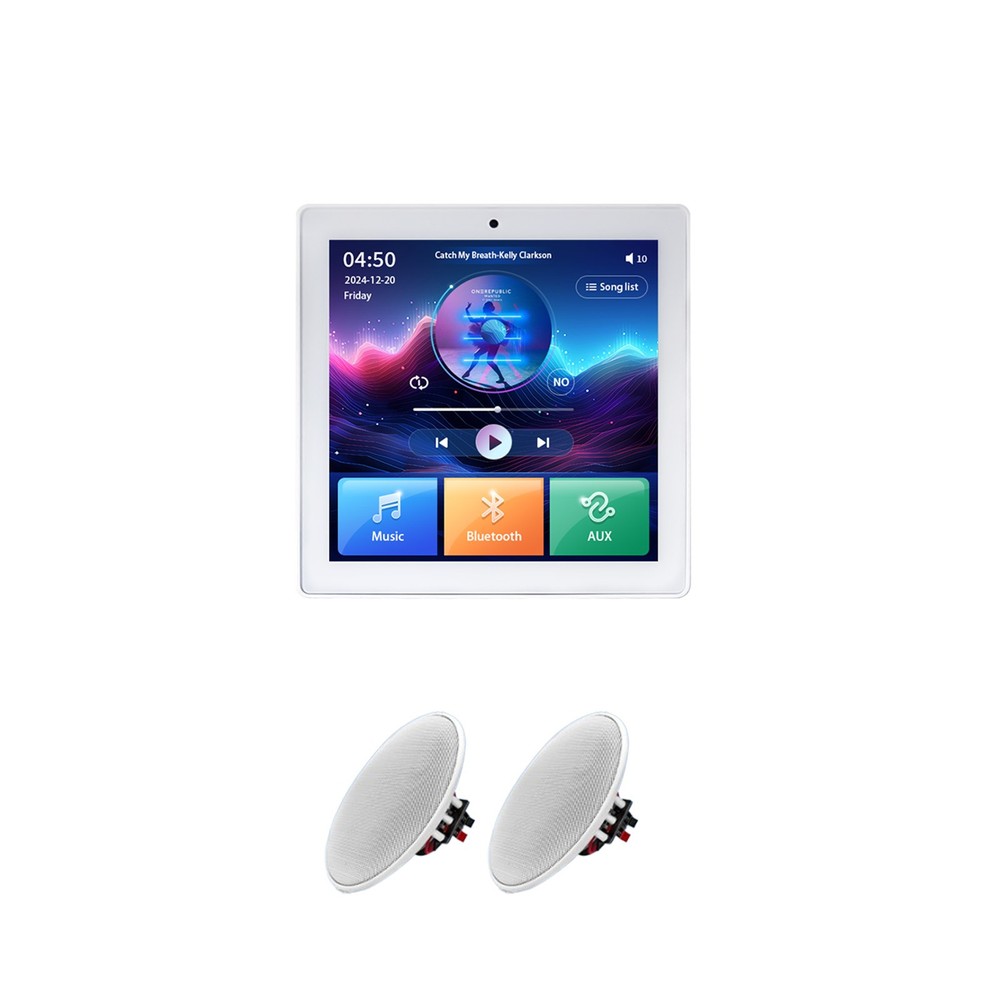 Mini Bluetooth Amplifier Touch Key Doorbell Ceiling Speaker Sound System 5dZa