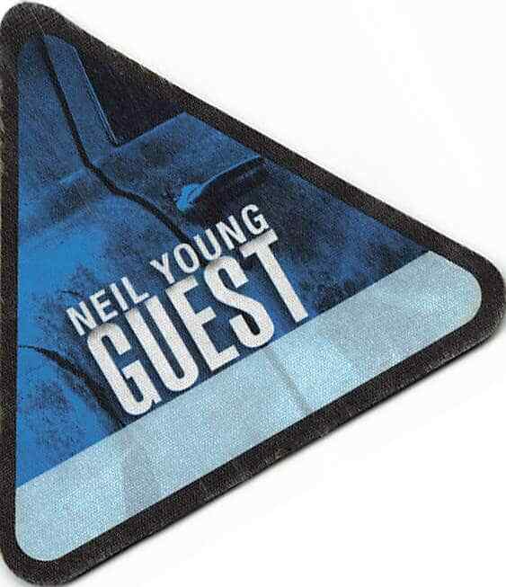 Neil Young Backstage Pass Blue Guest Cloth Variant