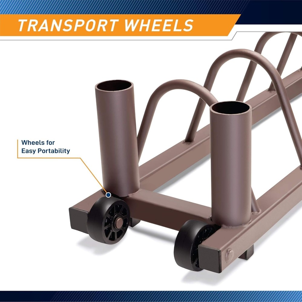 Compact Horizontal Weight Plate Organizer