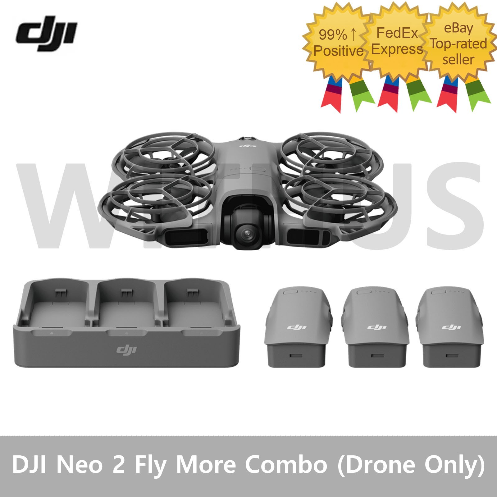 DJI Neo 2 Fly More Combo (Drone Only)(3 Battery) Camera Drone /No Tariffs In US=