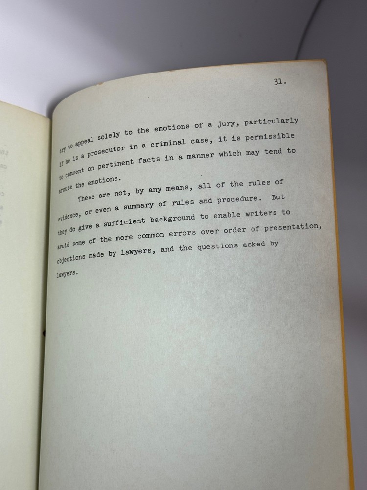 1973 NEW ADVENTURES PERRY MASON SCRIPT “PROSPECTUS” CBS MONTE MARKHAM VINTAGE