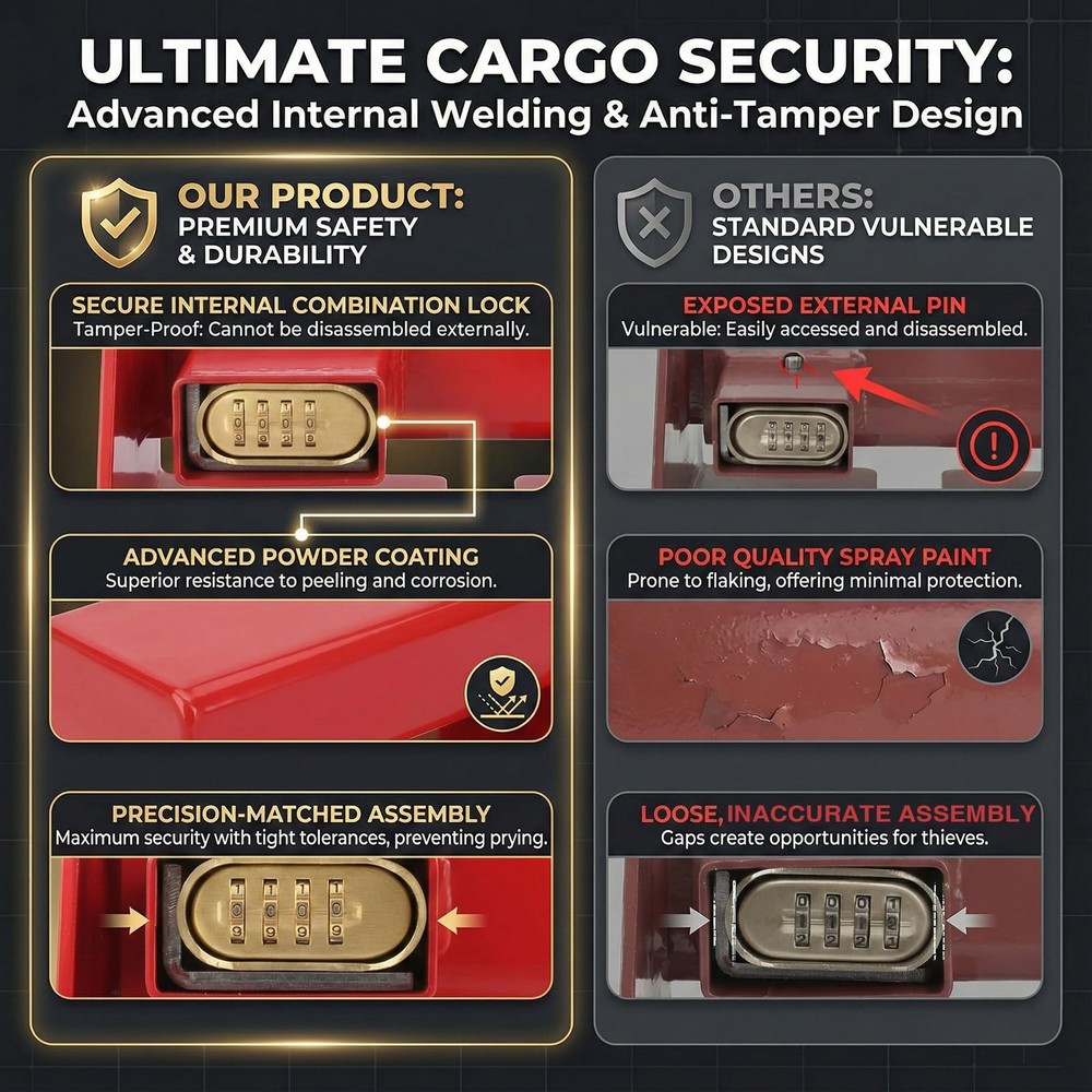 Antivanl Shipping Container Locks Heavy Duty with Combination Lock, Maximum Secu