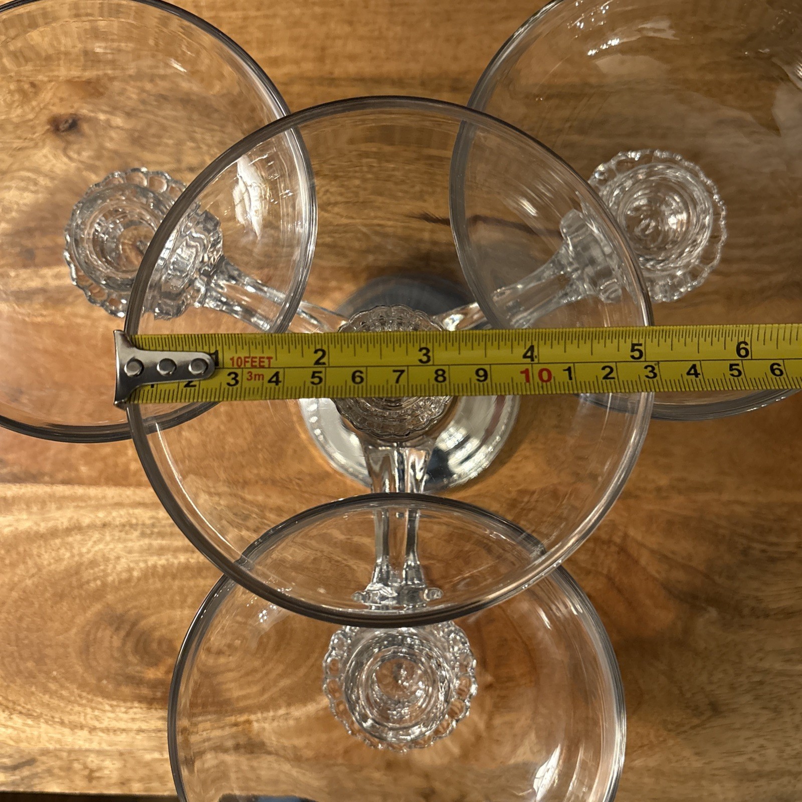 Vtg Cambridge Epergne Sheffield Sterling Weighted Base Centerpiece Candle Holder