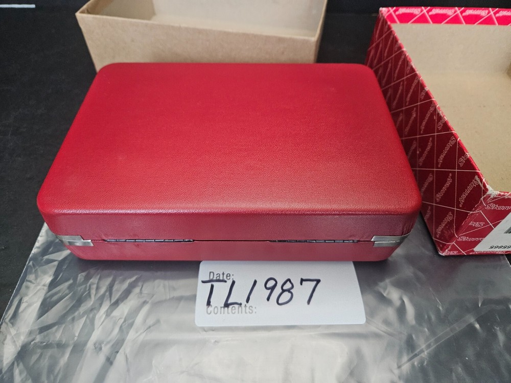 STARRETT #708-A DIAL TEST INDICATOR W/ATTACHMENTS, DOVE TAIL MOUNT, WHITE