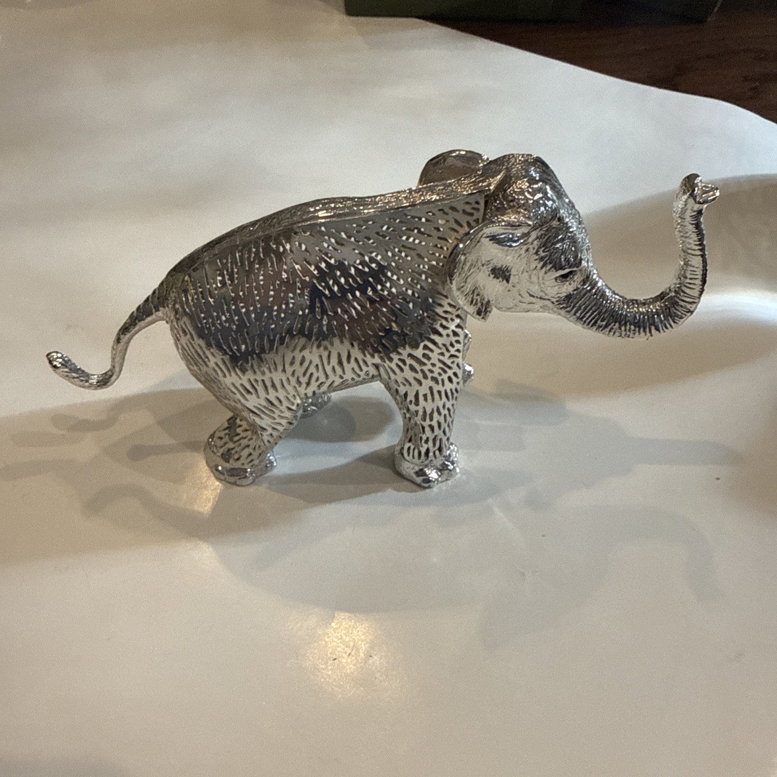 Christofle Lumière d'Argent silver-plated elephant figurine