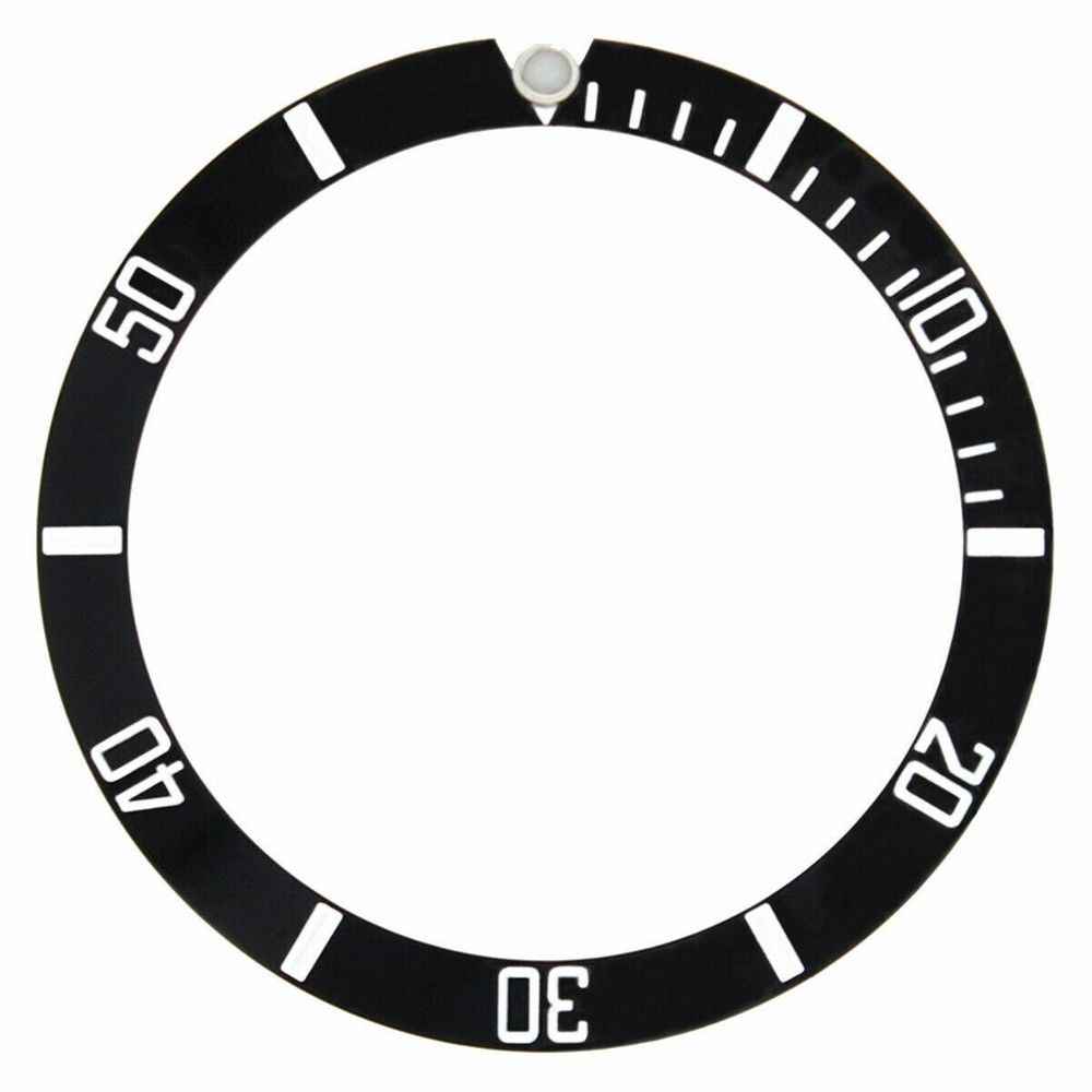 Submariner Replacement Insert Ring Rolex Model Black Fits 16610LV, 16800
