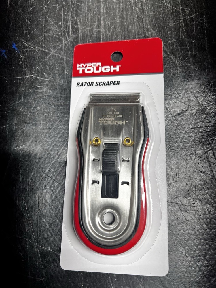 Hyper Tough Razor Scraper with Soft Grip Handle