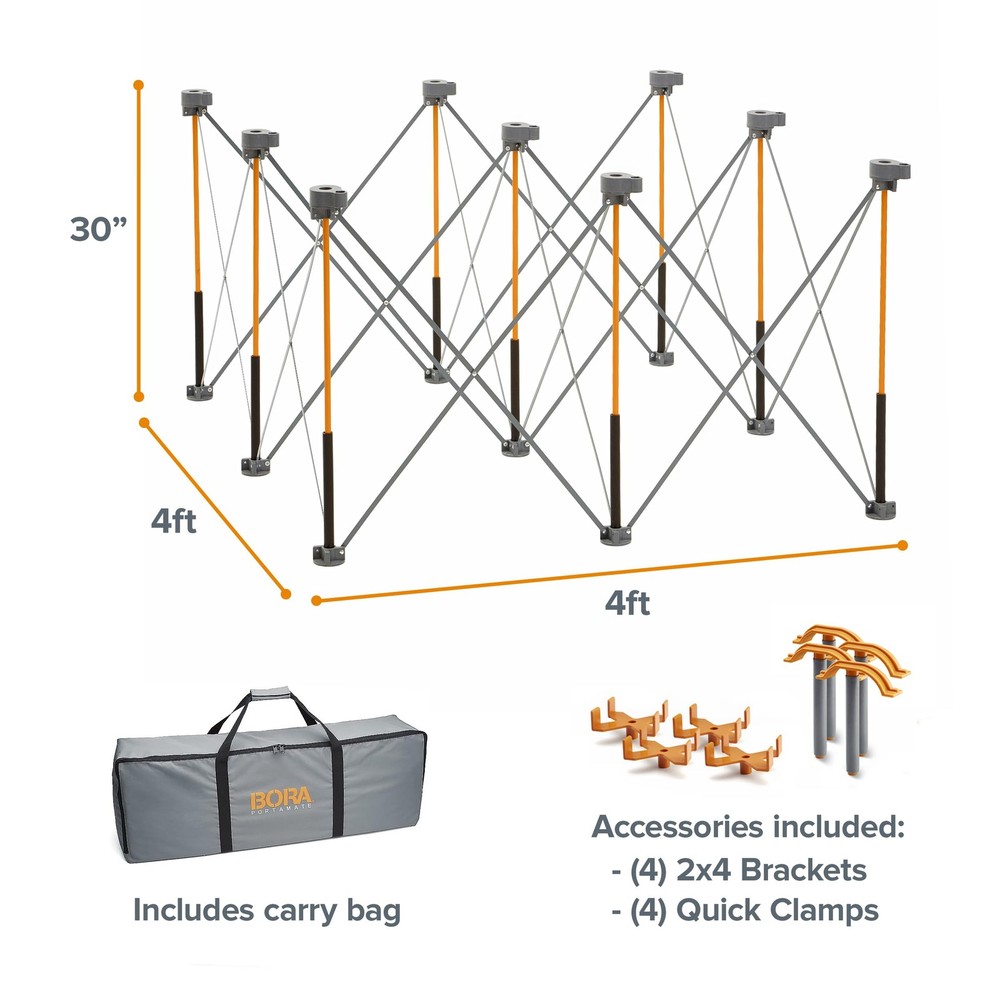 Bora Centipede CK9S 4x4ft Folding Work Table 3500lb Capacity