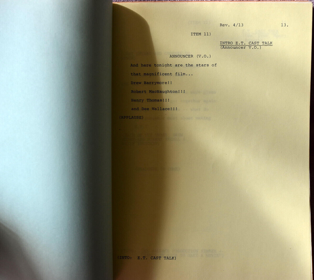 1983 " Movie Blockbusters! " CBS Television Original Screenplay Script