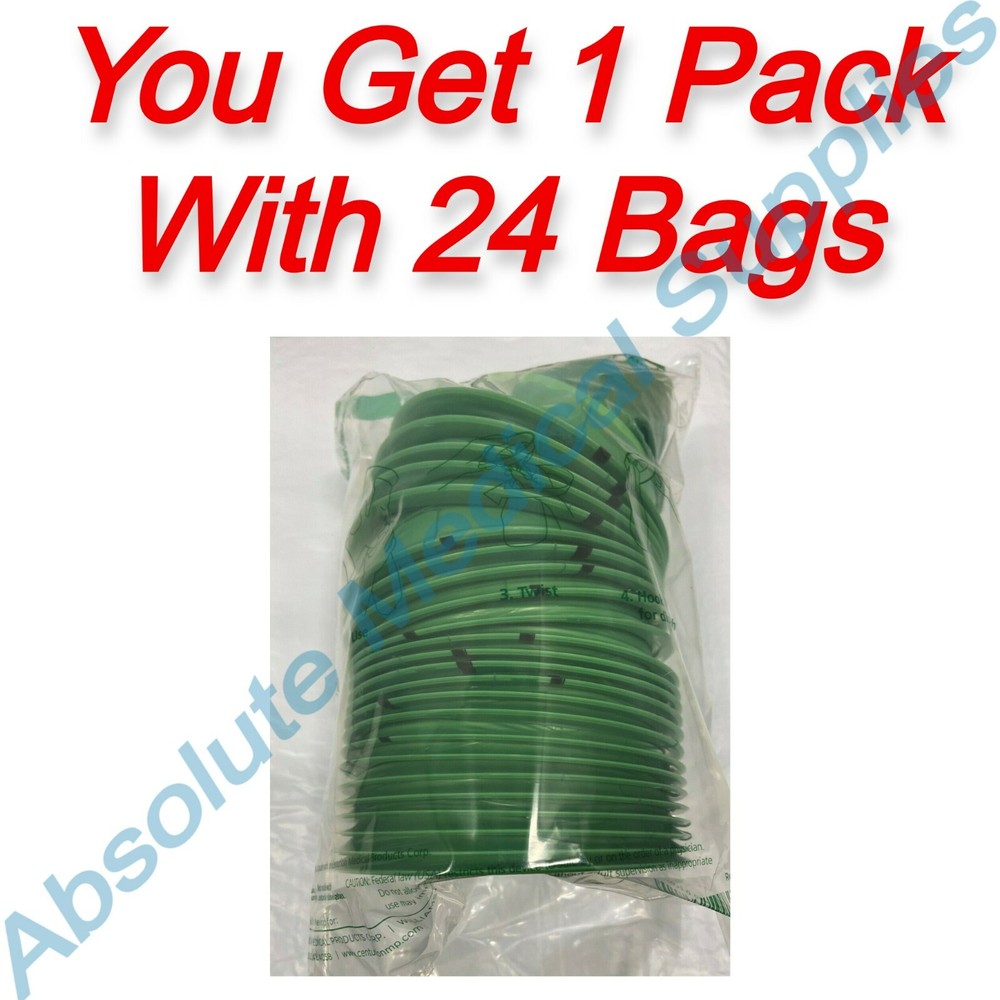 *24-Pack* Medline Centurion Biodegradable Emesis Bags ECOEMEBAG