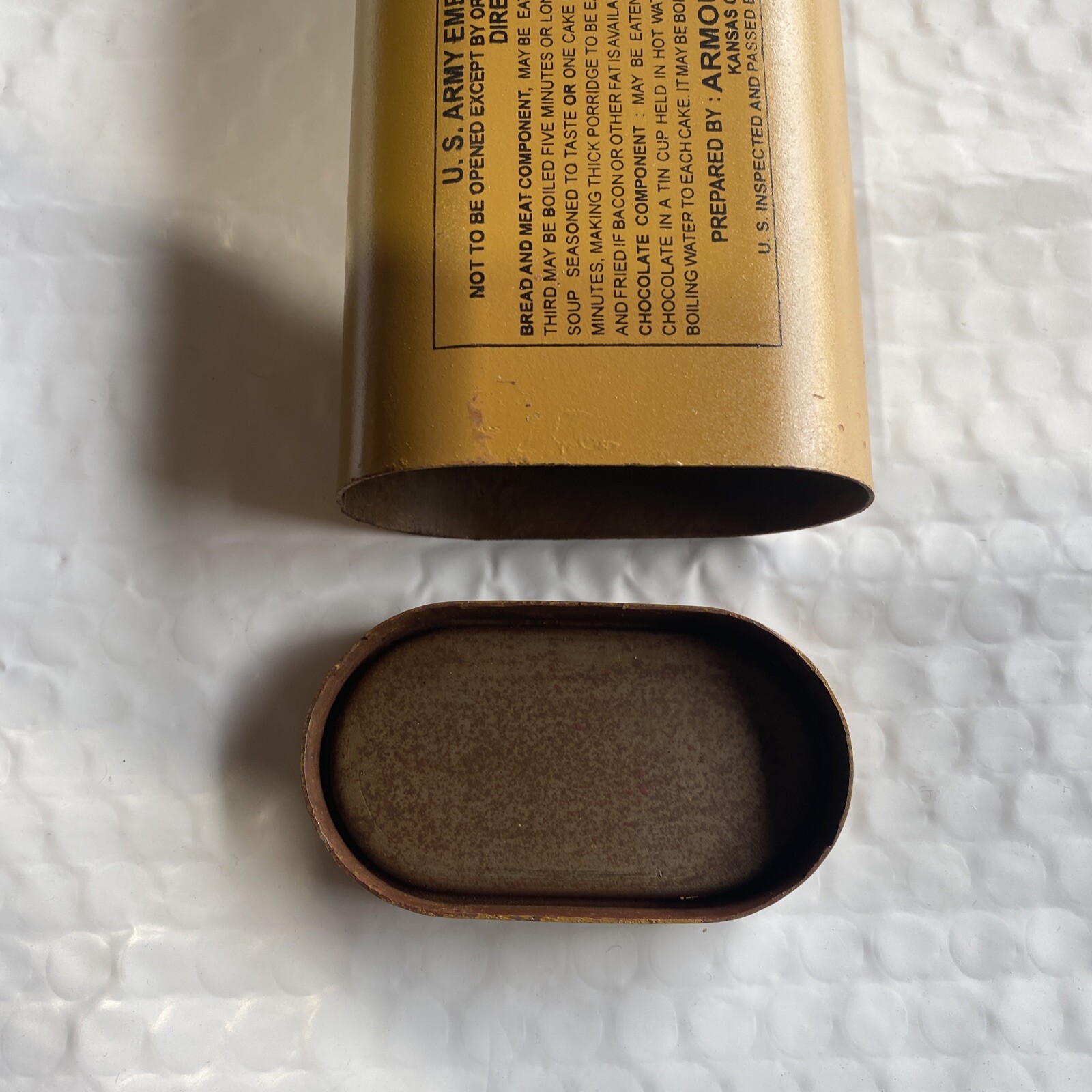 US Army 1906 Pattern Emergency Ration Can