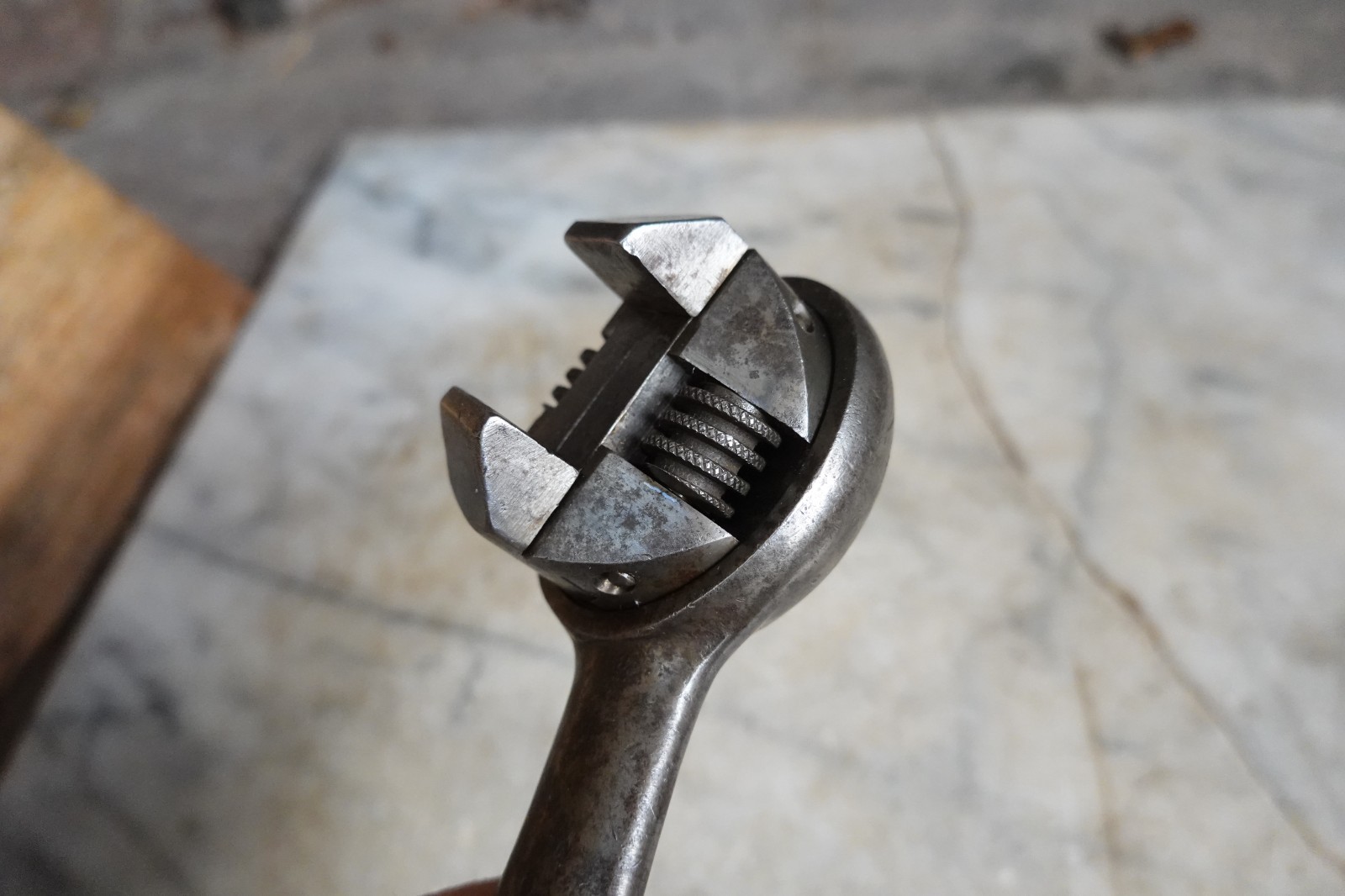 Antique "WIZARD" ADJUSTABLE RATCHET WRENCH PAT MAY 21 1907 Mechanic Railroad