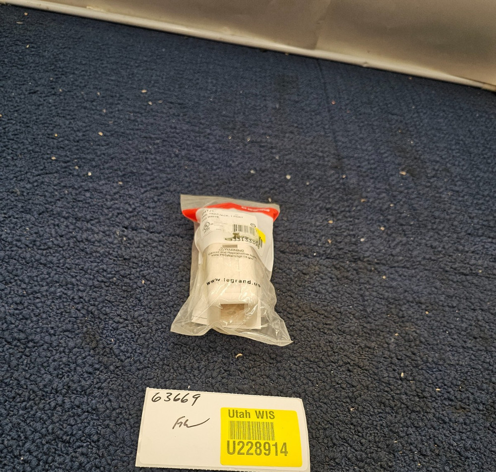 (QTY 15) LEGRAND 404TJ1 TracJack Surface Mount Box, One Unit Module Single Side