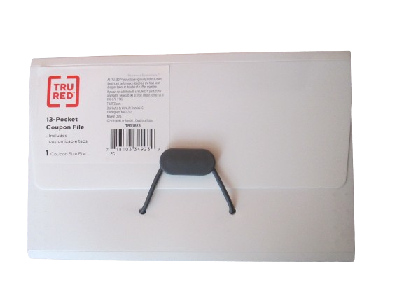 13 Pocket Expandable Receipt Coupon File & Document Case A6 Dual Expansion