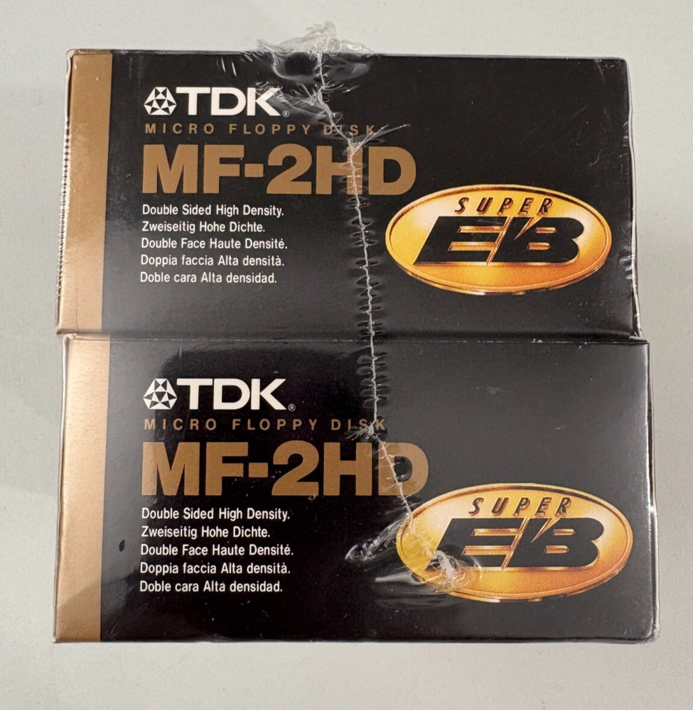 TDK MF-2HD Micro Floppy Disk Super EB 2x 10-Pack NEW Sealed