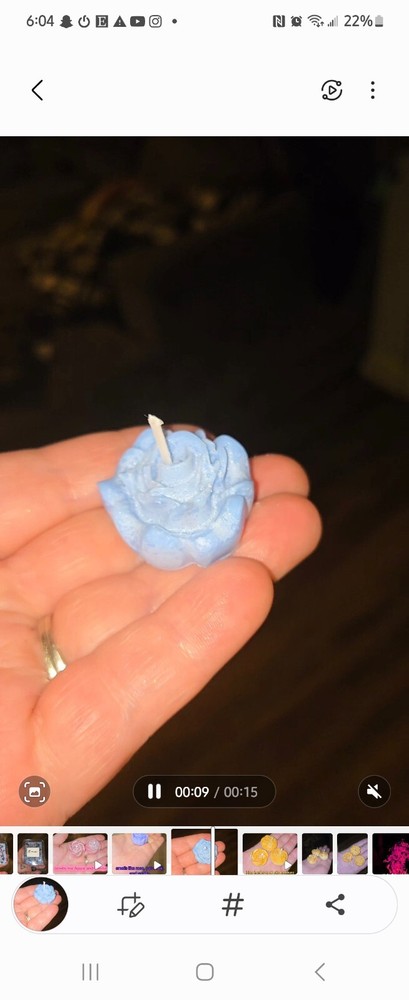 SELENE CUSTOM FLORAL TEALIGHT CANDLES