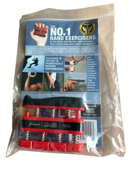 ProHands Gripmaster Hand Exerciser Red Medium Tension