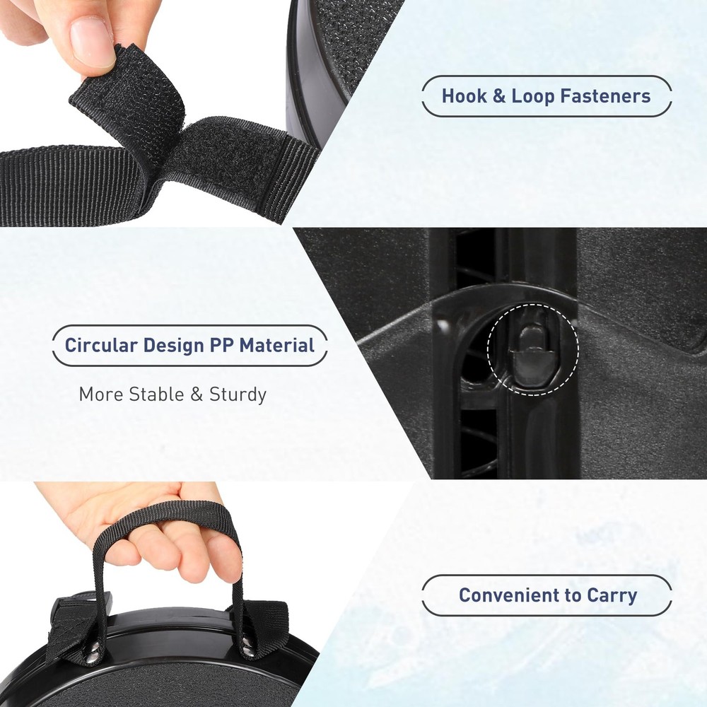 Upgraded Collapsible Stool, Portable Folding Stool with Load Capacity 500lbs ...