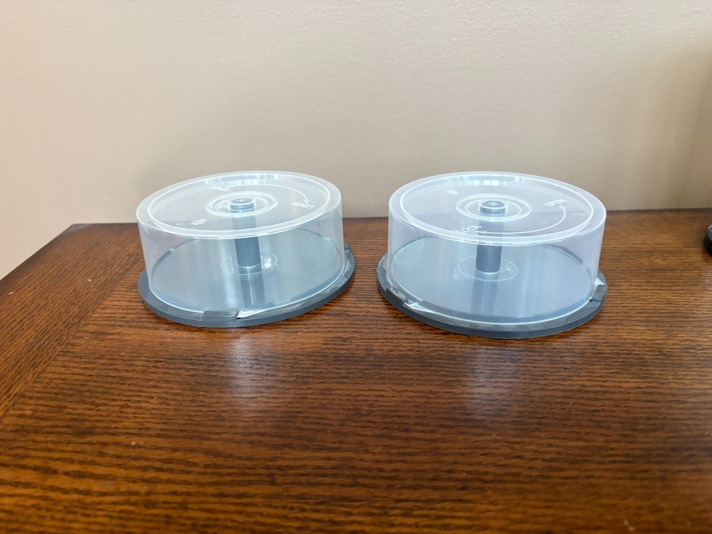 Spindle Cases - Empty 5 Case Lot - CD & DVD - 100 count x 3, 25 count x 2