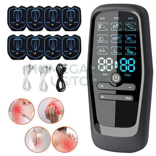 27 Modes Tens Unit Muscle Therapy Pain Relief Stimulator Machine Pulse Massager~