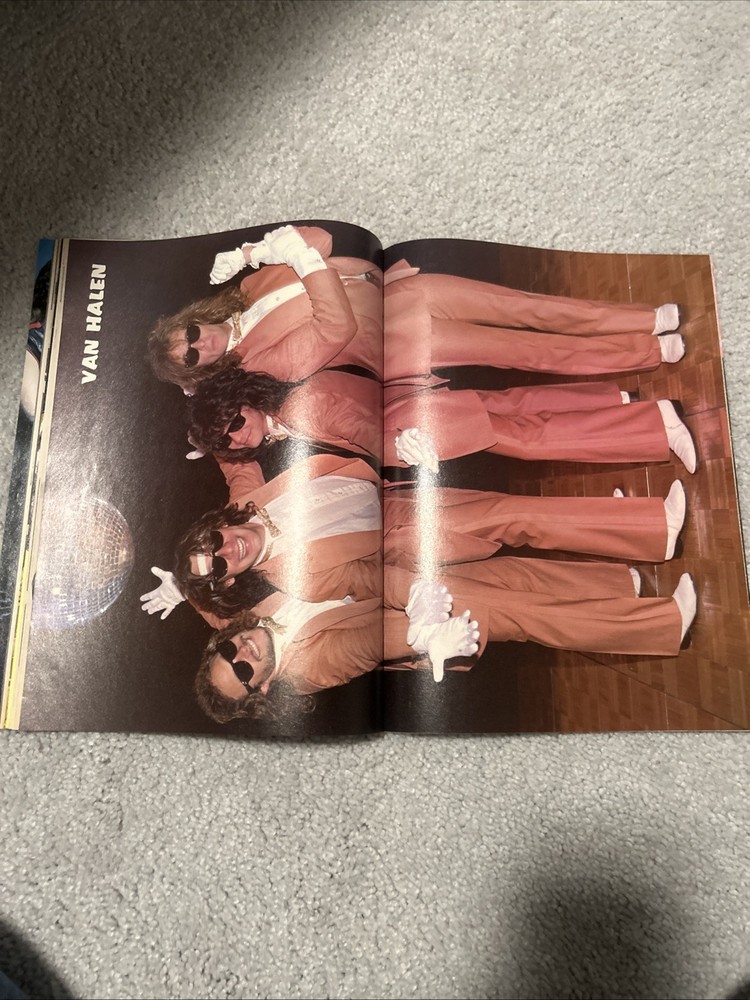 ROCK FEVER MAGAZINE APRIL 1985 KISS PAUL STANLEY COVER VAN HALEN MOTLEY CRUE